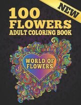 100 Flowers Adult New Coloring Book