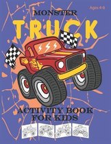 Monster Truck Activity Book for kids Ages 4-8