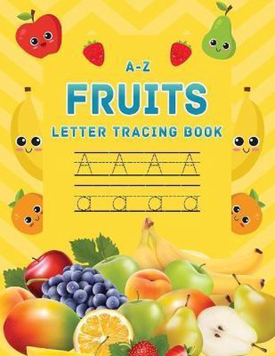 A-Z Fruits Letter Tracing Book - cover