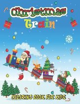 Christmas Train Coloring Book For Kids