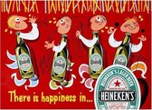 Metalen Bord Heineken Happiness