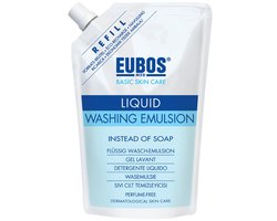 Eubos Zeep Vloeibaar Blauw N/parf Refill 400ml