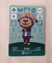 Amiibo animal crossing new horizons kaarten origineel Eu : 332 shep