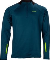 Rucanor Doug half zip l/sl tee men - Maat: L