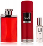 Dunhill Desire Red Pcs Set For Men: Eau De Toilette Spray + Oz Eau De Toilette Spray + Body Spray