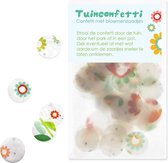 Tuinconfetti - set van 4 zakjes confetti met bloemenzaadjes