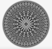 Tuintapijt - Rond - grijs - Ø170cm