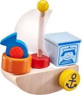 Selecta Spielzeug Speelset Vissersboot Junior Hout Naturel 6-delig