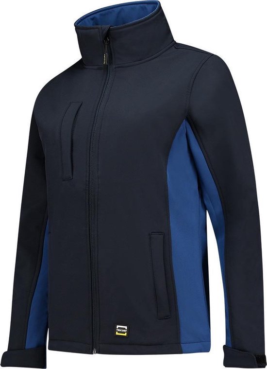 Tricorp 402008 Softshell Bicolor Dames - Vrouwen - Navy/Kobaltblauw - M