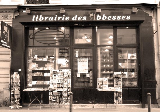 Dibond - Stad - Parijs in taupe / bruin / zwart - 50 x 75 cm.