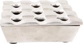 Kitchen & Deco Asbak Square - Aluminium -11x11x(H)4cm