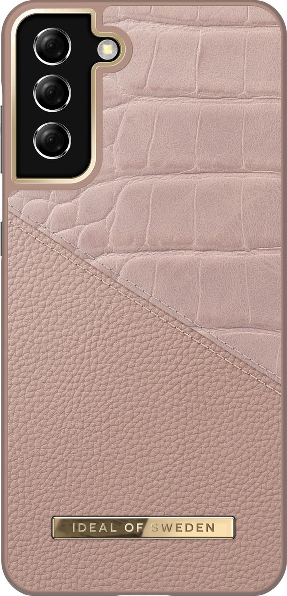 ideal of sweden fashion case atelier geschikt voor samsung galaxy s21+ rose smoke croco