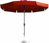 Madison parasol Flores luxe Brick Red 300 cm.