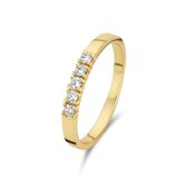 Selected Jewels Mila Dames Ring Zilver - Goudkleurig - 18.50 mm / maat 58
