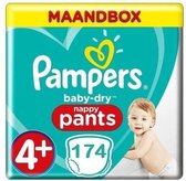 Pampers Baby Dry Pants maat 4+- 174 Luierbroekjes Maandbox
