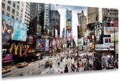 ter Halle® Glasschilderij 110 x 160 cm | Time Square New York