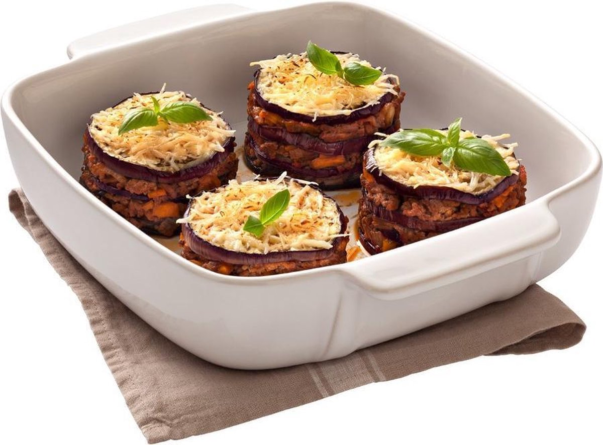 Pyrex Signature Ovenschaal Vierkant - Keramiek - 22x22 cm - Wit — cadeau in Kookcadeaus - foto 3