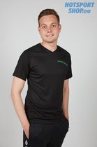 T-shirt - Aftersports - Padel - Bandejaa - Zwart/fluo groen - SR - M