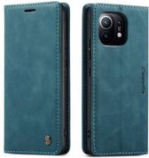 Caseme Xiaomi Mi 11 Retro Wallet Telefoonhoesje - Blauw