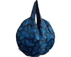 Cedon Opvouwbare ronde tas XL PHOLODENDRON BLAUW