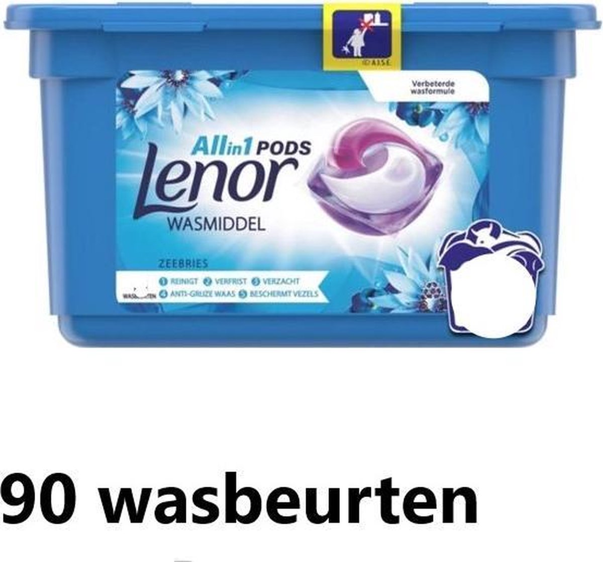 Goedkoopste Lenor Pods - Zeebries - kwartaalbox 90 capsules