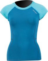 Prolimit Pure Girl S/S Rashguard  Surfshirt - Maat L  - Vrouwen - Blauw/Licht blauw