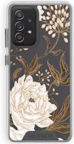 Selencia Fashion Extra Beschermende Backcover Galaxy A52(s) (5G/4G) - Golden Flowers