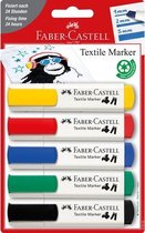 Faber-Castell textielmarker - set 5 stuks - FC-159520