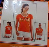 shirt dames Brasil ek wk voetbalshirt Nederlands elftal oranje maat l