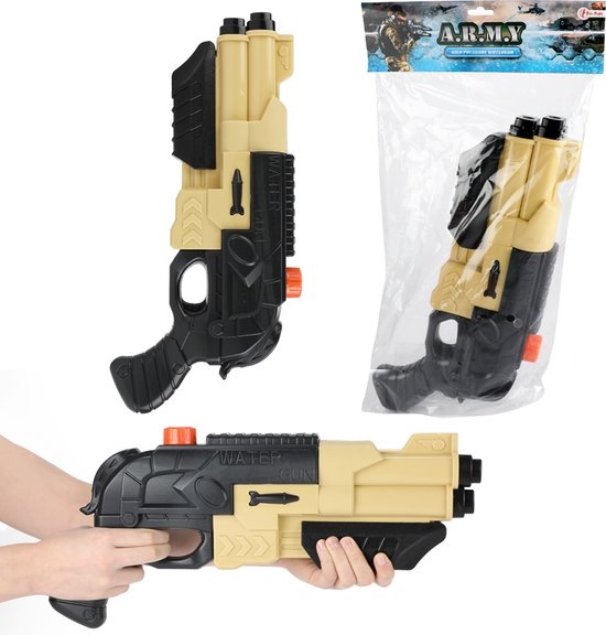 Foto: Toi toys leger waterpistool beige zwart 42 cm