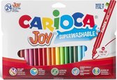 Carioca viltstift Superwashable - Glutenvrij - 24 stiften - Fijne punt 2.6 mm