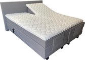 Elektrische boxspring A840 - 140x200 - Incl. pocketvering matrassen en topper - Grijs