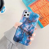 Voor iPhone 12/12 Pro TPU Smooth Marbled IMD mobiele telefoonhoes (puimsteen F17)