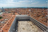 De rode daken en het San Marcoplein van Venetië - Foto op Tuinposter - 60 x 40 cm