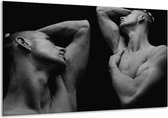 Peinture sur verre Personnes | Gris, noir | 120x70cm 1Hatch | Tirage photo sur verre |  F001134