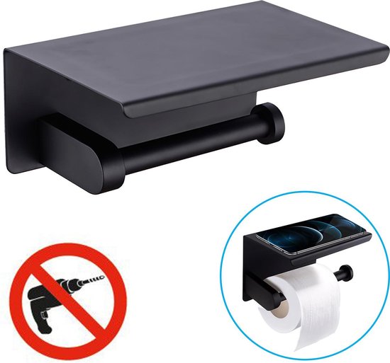 Sanics WC Rolhouder Badkamer Accessoires Toiletrolhouder Zonder Boren RVS WC...