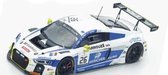 Audi R8 LMS Sainteloc Racing 7th 24H of SPA 2016 (Wit) (10cm) 1/43 Spark  - Modelauto - Schaalmodel - Model auto - Miniatuurautos - Miniatuur auto
