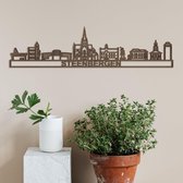 Skyline Steenbergen notenhout - 60cm- City Shapes wanddecoratie