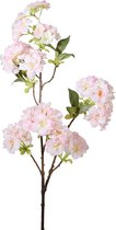 Viv! Home Luxuries Kersenbloesem - zijden bloem - 80cm - wit roze - topkwaliteit