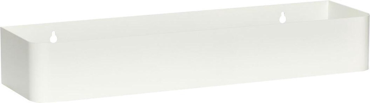 HÜBSCH INTERIOR - Wit metalen wandplankje - 45x12xh7cm