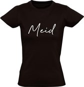 Meid Dames t-shirt | chateau meiland | Zwart