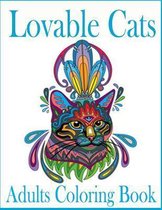 Lovable Cats Adults Coloring Book