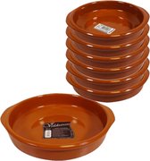 Set van 7x stuks tapas borden/ovenschalen Alicante met handvatten 26 en 16 cm - Serveerschalen - Tapasschalen