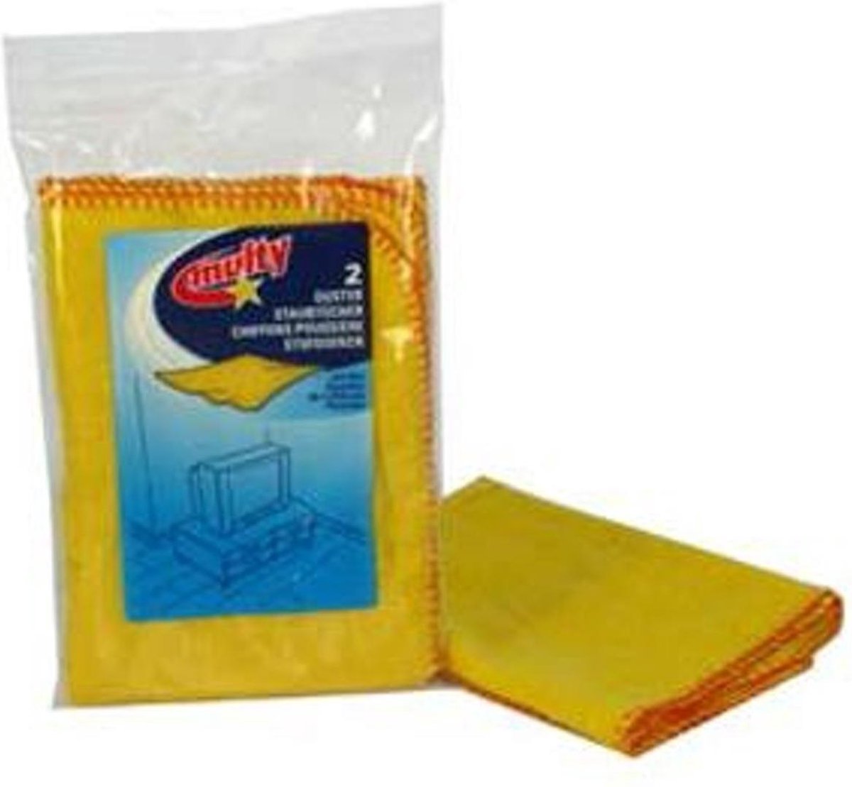 Stofdoek Uni Geel 100% katoen per stuk