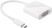 USB C naar VGA adapter kabel USB Type C voor o.a. Macbook / Chromebook / Acer / Dell / HP / Lenovo Wit
