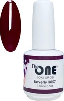 The One Pro - Gellak 15ml - kleur Beverkly Rood H057 - Gel Nagellak