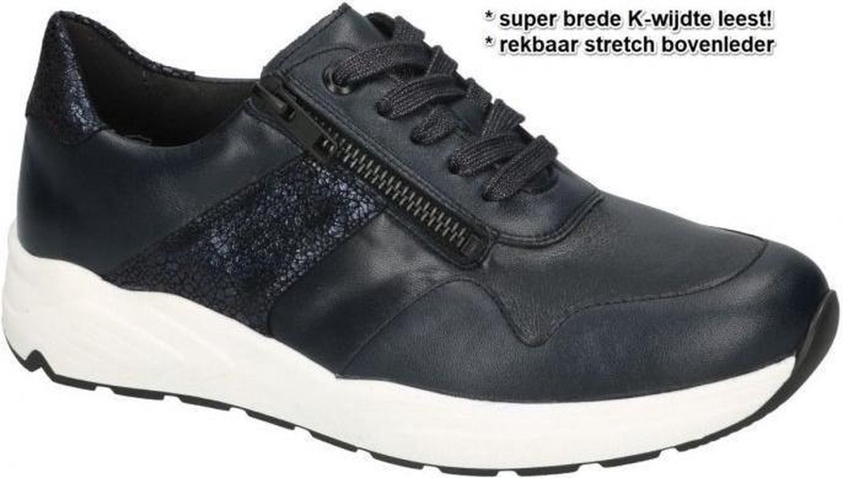 Solidus -Dames -  blauw donker - sneakers  - maat 38