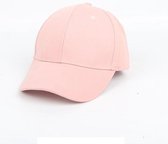 Roze effen pet meisjes 5-10 jaar | Kinderpet | Petje kind - verstelbaar baseball cap