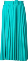 Dames rok Brede plisse Mint met riem kort | Maat Onze size, XS-XL