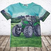 T-shirt met Deutz  trekker h100 -s&C-134/140-t-shirts jongens